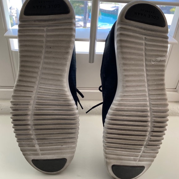 Cole Haan Zerogrand Black Suede Wingtip Oxfords - Picture 5 of 14